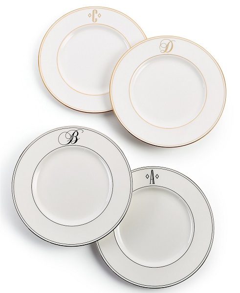 Macy’s Top Registry Gifts | Lenox Monogram Accent Plates