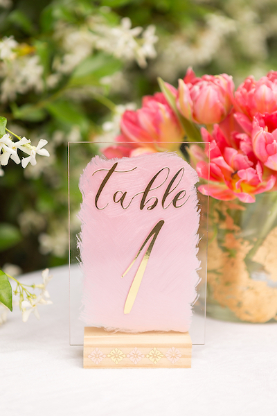 DIY Acrylic Table Numbers