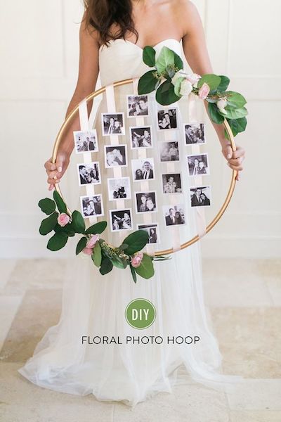 Hula Hoop Wreaths DYI Wedding