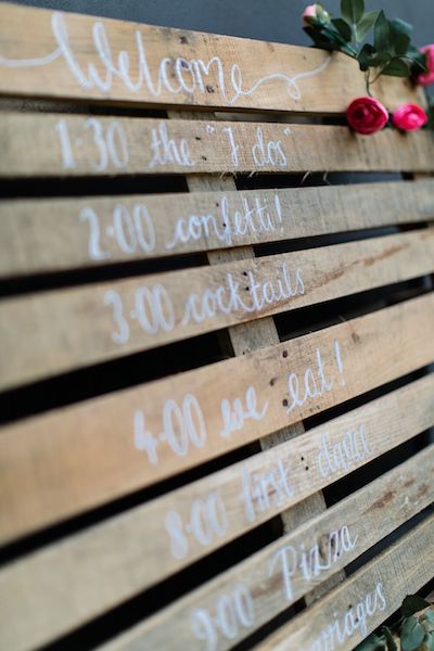 Pallet Signs Wedding DIY