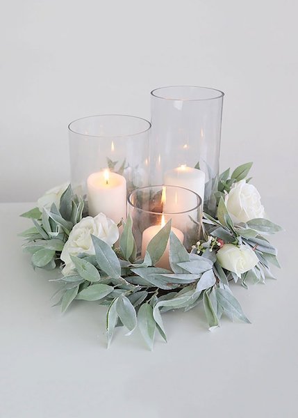 Cylinder Vase Centerpiece DYI Wedding