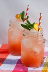 Peach Raspberry Lemonade Spritzer