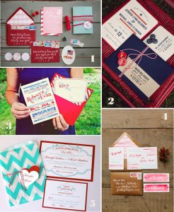 - Fourth of July Wedding Inspiration: The Invitations
