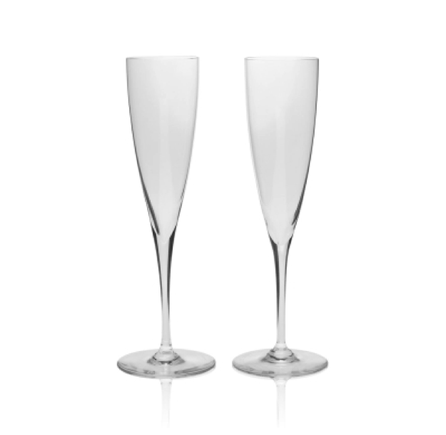 Michael C Fina Baccarat Champagne Flutes Wedding Gift