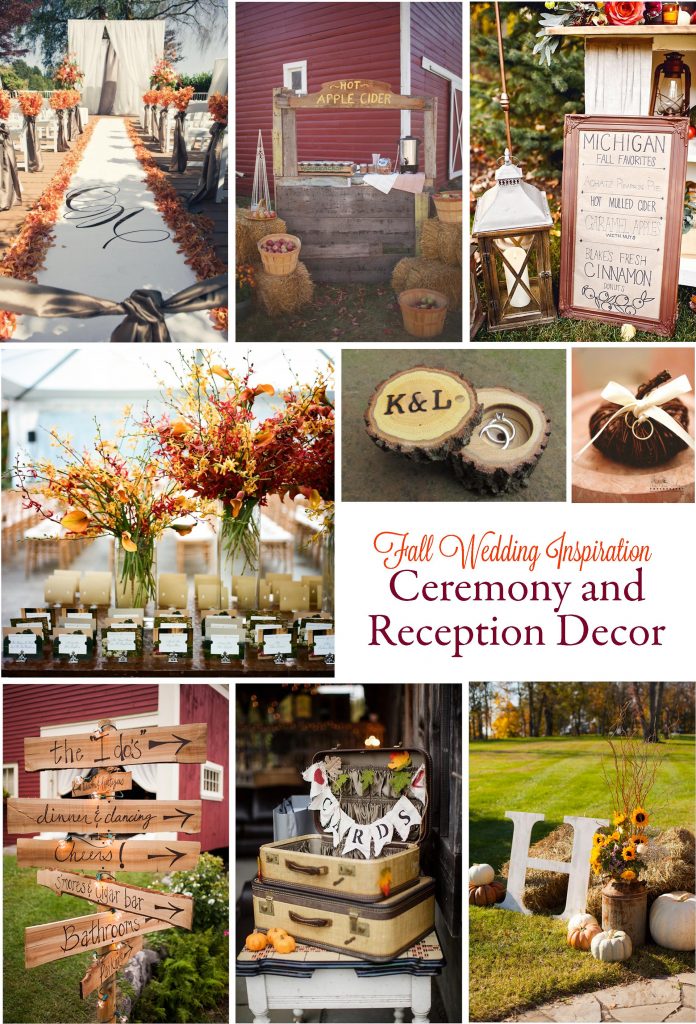 Gorgeous Fall Wedding Inspiration: Ceremony and Reception Décor | RegistryFinder.com