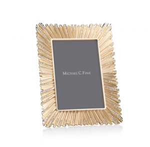 Michael C Fina Gold & Crystal Frame Wedding Gift