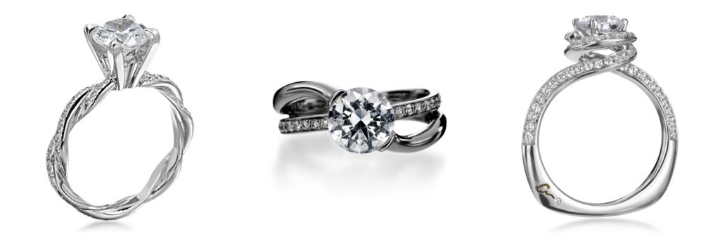 Pop the Question with a Ring She’ll Love | Top Engagement Ring Styles: Rings with a Twist | RegistryFinder.com