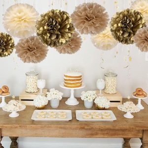 cream party decor