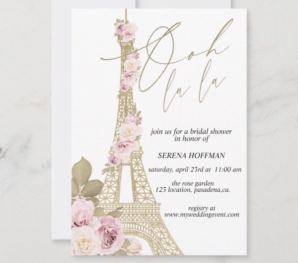 perfectly Parisian invites