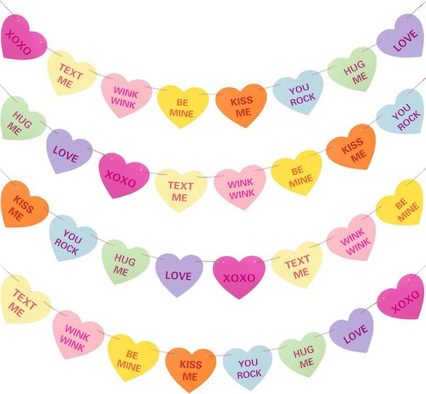 conversation heart banners