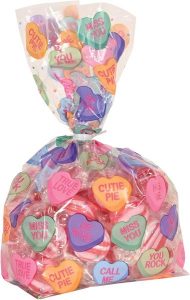 heart candy bags