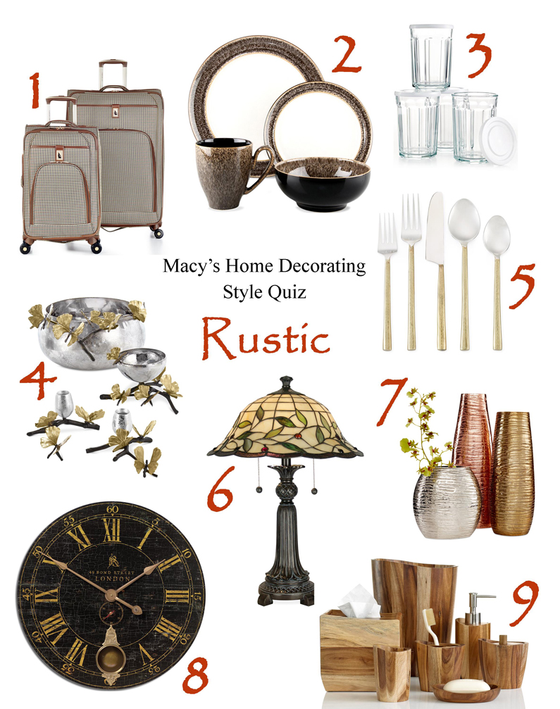 What’s Your Home Decorating Style? Take Macy’s Home Decorating Quiz! | Rustic Home Décor | from RegistryFinder.com