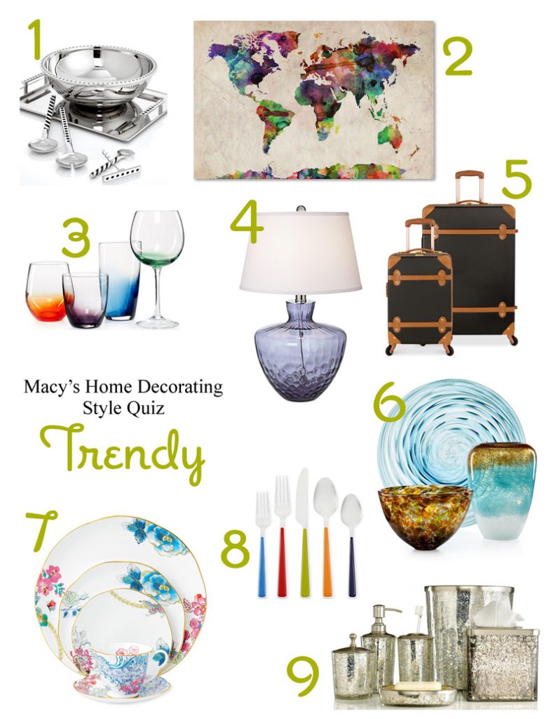 What’s Your Home Decorating Style? Take Macy’s Home Decorating Quiz! | Trendy Home Décor | from RegistryFinder.com