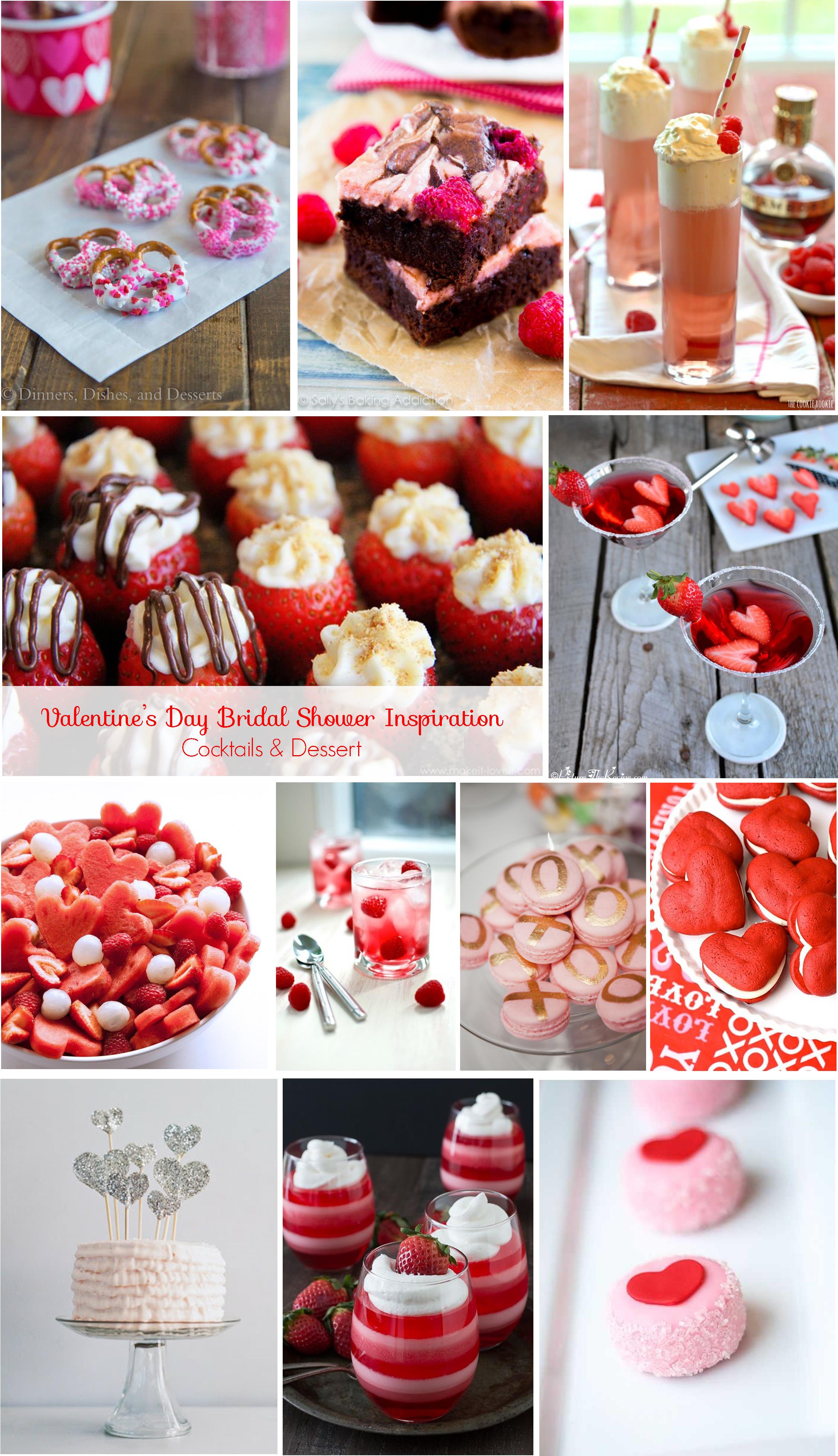 Valentine’s Day Bridal Shower Inspiration: Cocktails and Dessert | RegistryFinder.com