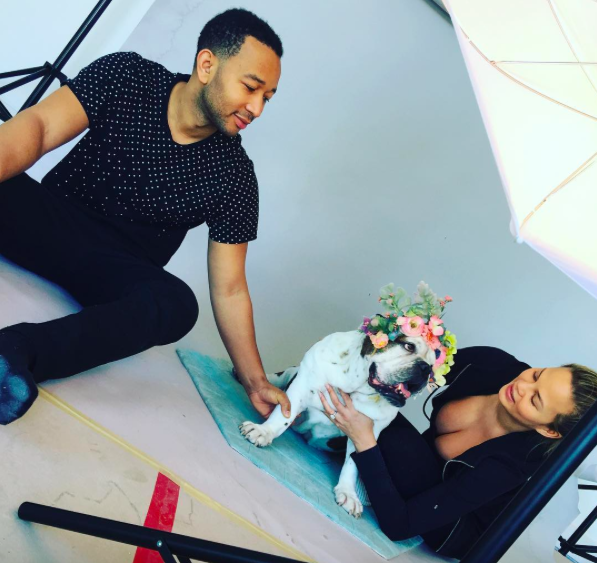 Baby Nursery Photo Shoot with Chrissy Teigen and John Legend