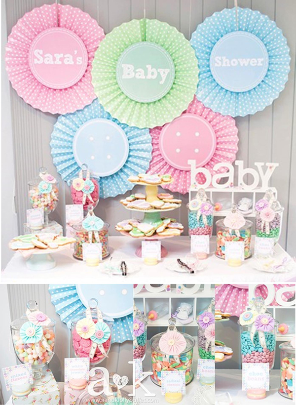 Fresh Ideas for a Springtime Baby Shower | Spring Baby Shower Themes and Inspiration from RegistryFinder.com | Cute as a Button Baby Shower