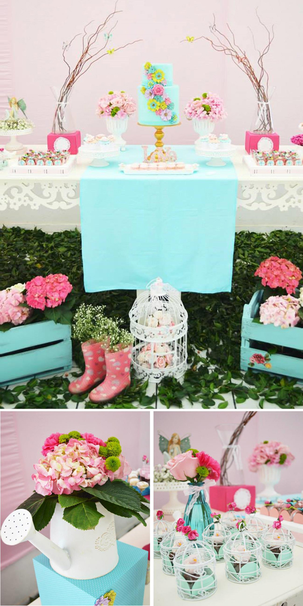 Fresh Ideas for a Springtime Baby Shower | Spring Baby Shower Themes and Inspiration from RegistryFinder.com | The Enchanted Garden Baby Shower