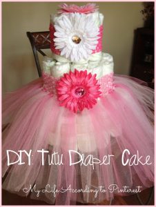 DIY Tutu Diaper Cake