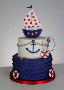 Cake with Sailboat