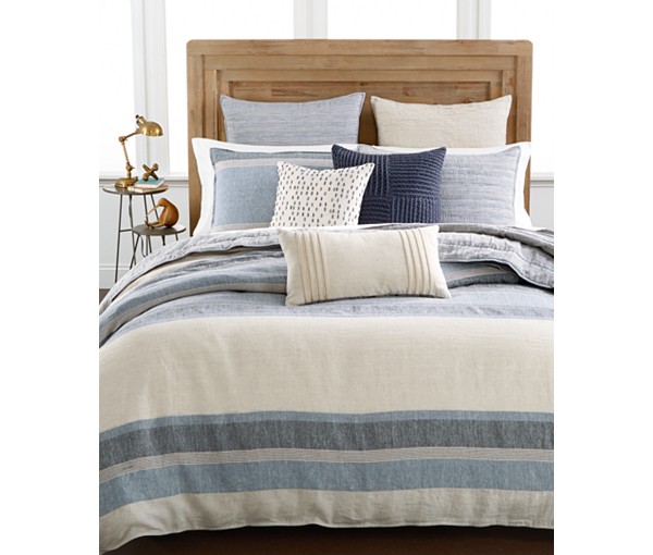 Hotel Collection Linen Stripe Duvet Covers, Only at Macy's