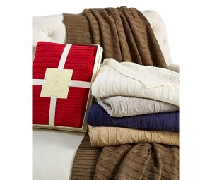 Lauren Ralph Lauren Cable Knit Throws