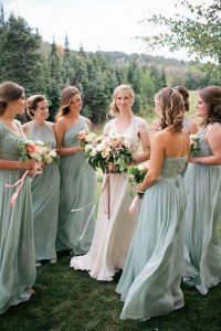 flowy bridesmaid dresses