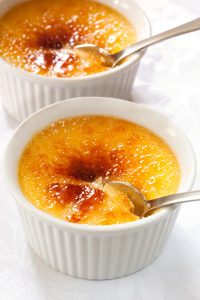 Brownie Bottom Crème Brulee | Entertaining Recipes | Valentine's Day Dinner