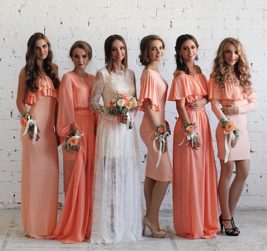 etsy peach dresses