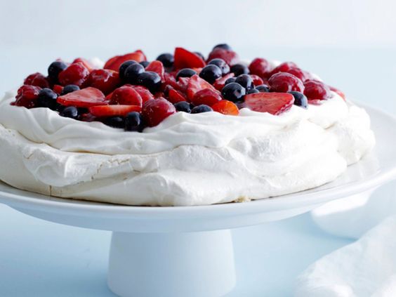 Mixed Berry Pavlova | Entertaining Recipes | Valentine's Day Dinner