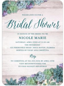 Bridal Shower Invitation | How to find a bridal registry