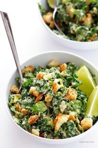 Kale Caesar Salad | Spring Shower Menu Dinner