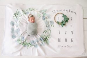 Best Personalized Baby Gifts | Baby Milestone Blanket