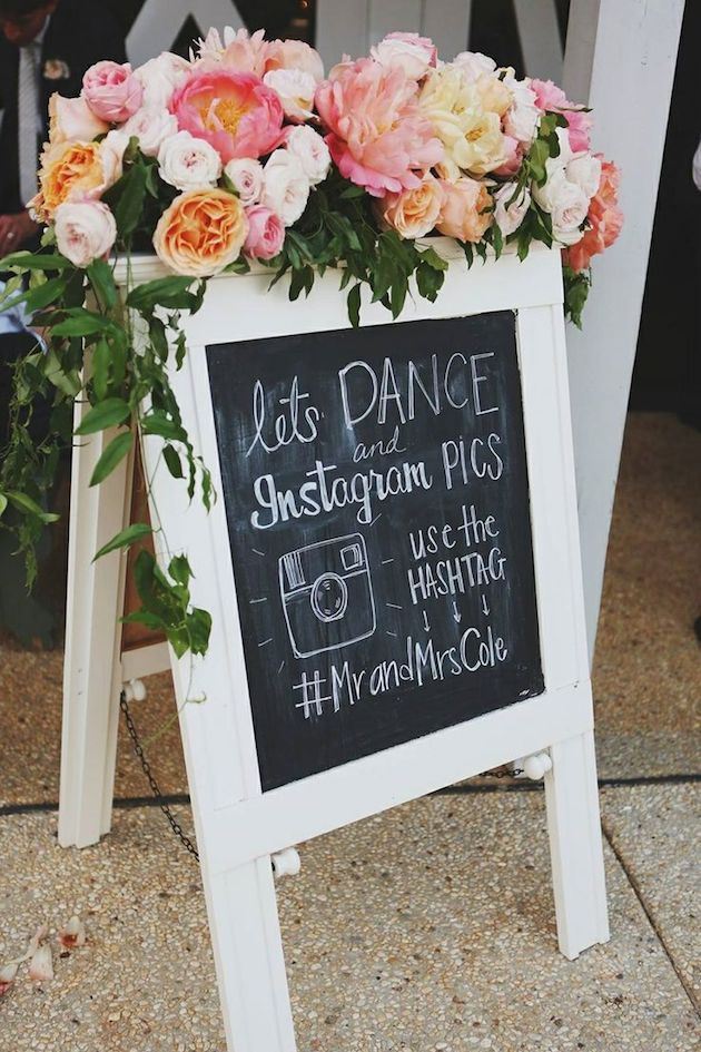 Wedding Hashtag Ideas | How to Use a Wedding Hashtag | Chalkboard Wedding Signs