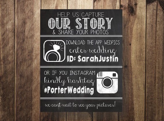 Wedding Signage | Wedding Printables | Wedpics | Plugged In Weddings