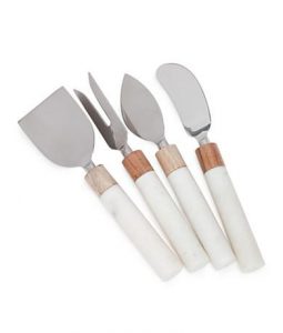 Belk Wedding Registry | Biltmore Artisan Set of 4 cheese knives | Marble Cheese Board