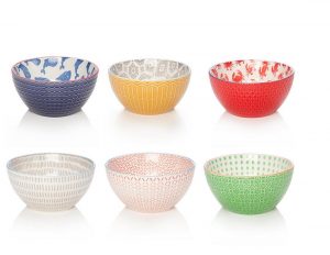 Best Belk Wedding Gifts | Pflatzgraff Mix & Match bowl set | Colorful bowls | Patterned bowls
