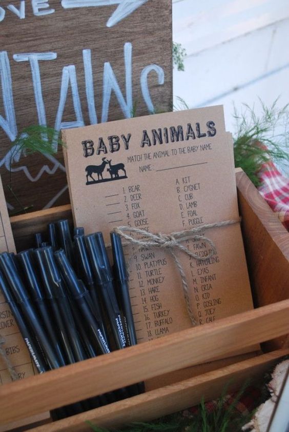 Match the animal baby shower game | Animal baby shower theme 