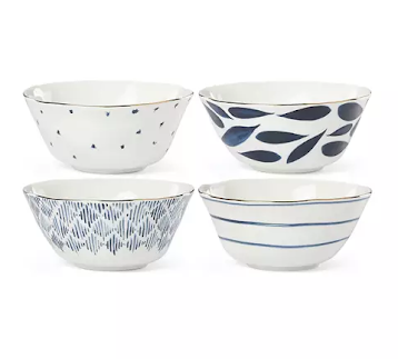 Lenox® Blue Bay Set of 4 All Purpose Bowls