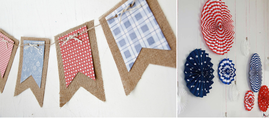 DIY Wall Decorations for a Patriotic Baby Shower