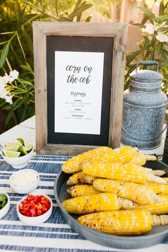 Corn on the Cob Station for Baby Shower