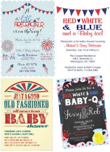 Patriotic Baby Shower Invitations | Plan a Baby Shower