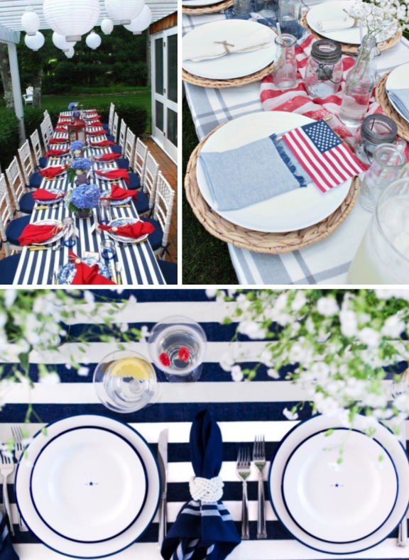 Patriotic Table Setting