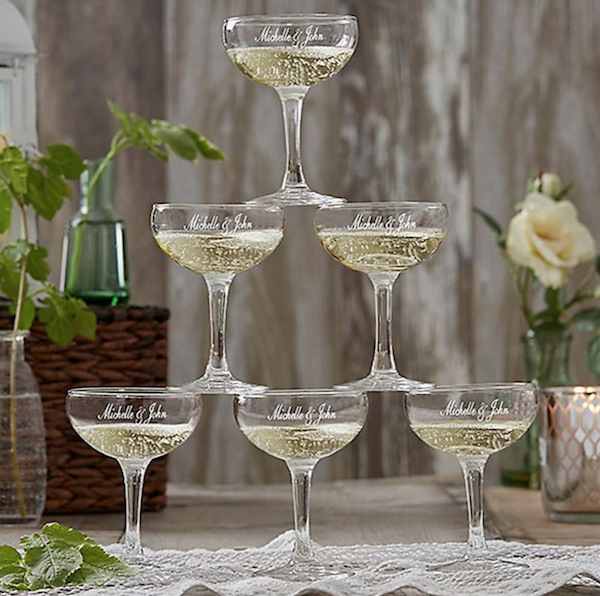 Personalized Gifts for Your Bridal Party | Champagne Coupe