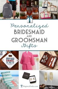 Personalized Bridesmaid and Groomsman Gifts