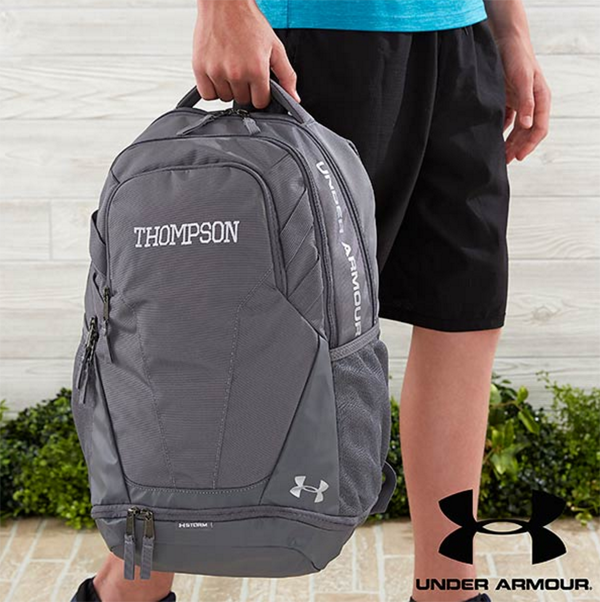 monogrammed under armour backpack