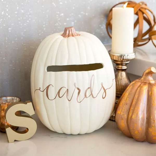 Card Box/Holder | Co-ed Fall Wedding Shower Decorations