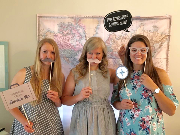 Travel-Themed Shower Photo Booth