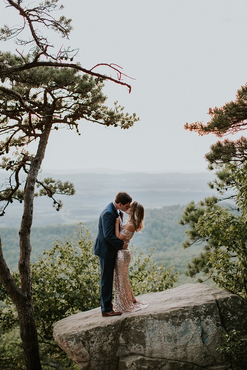 Dress from Rent the Runway for Engagement Pictures