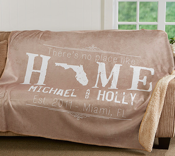 Holiday Gifts for College Students | Personalized home blanket 