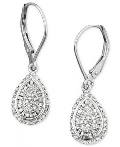 Wrapped in Love Diamond Teardrop Earrings from Macy’s | Bridal Earrings from Macy’s